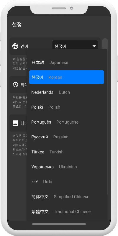 언어들