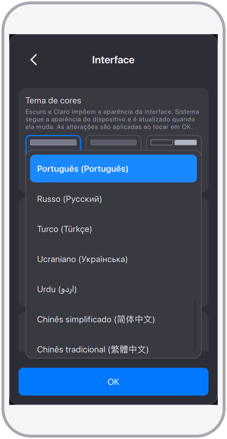 Suporte Multilíngue
